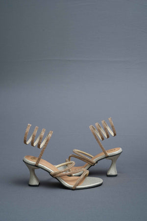 Champagne Gold Spring Heel Sandal