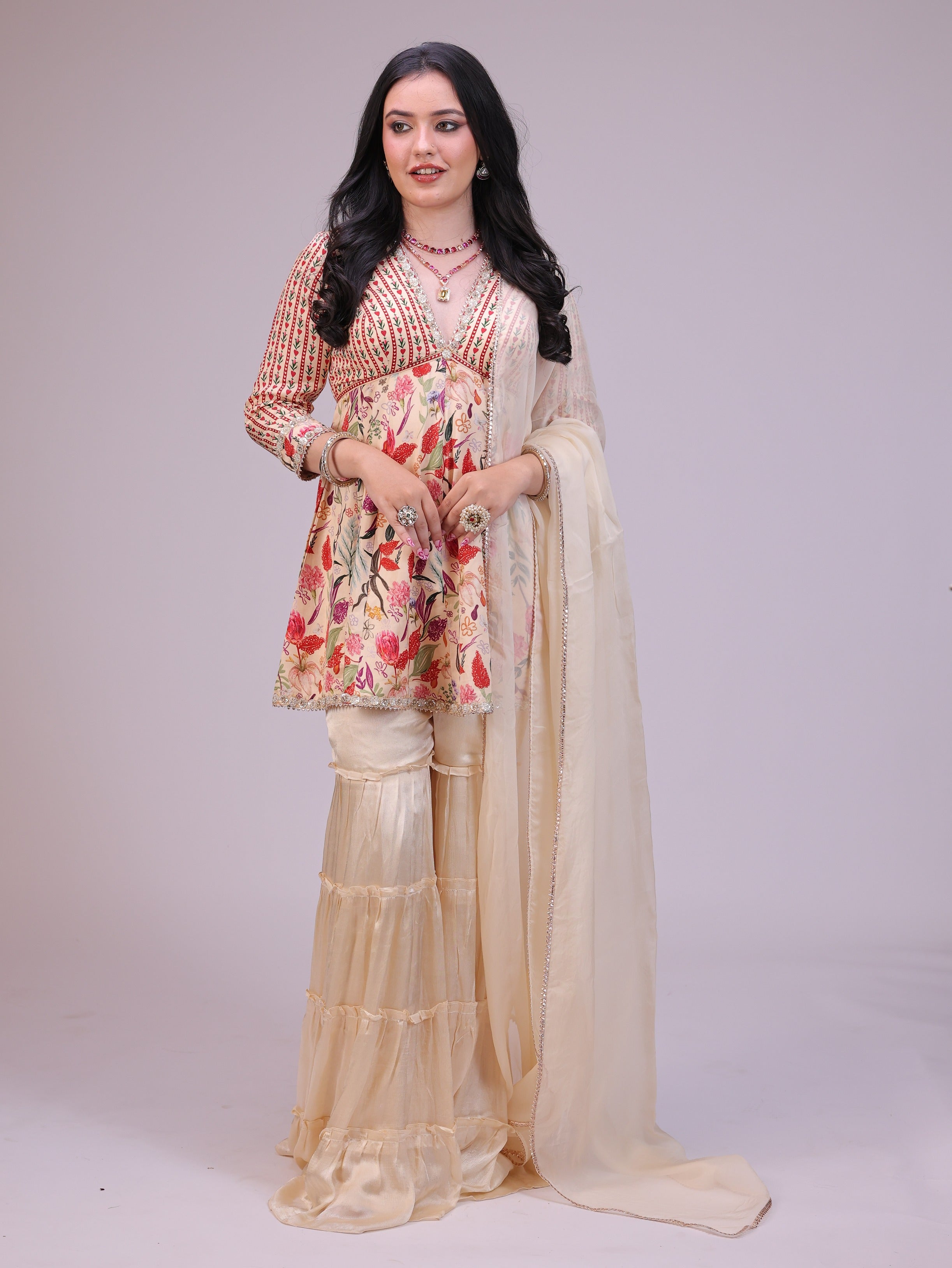 Ziya Peplum Sharara