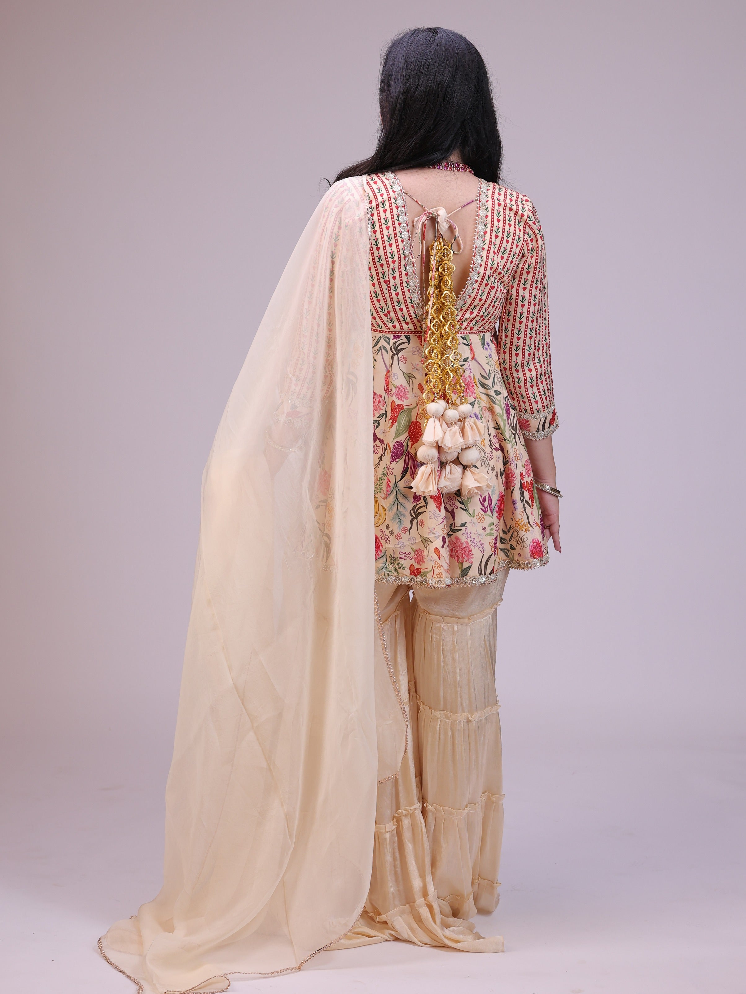 Ziya Peplum Sharara