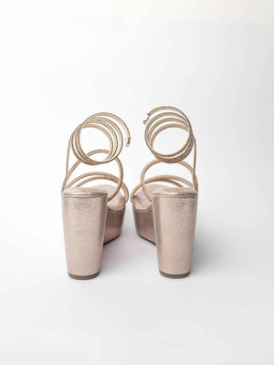 Gold Open Toe Sunshine spring Wedge