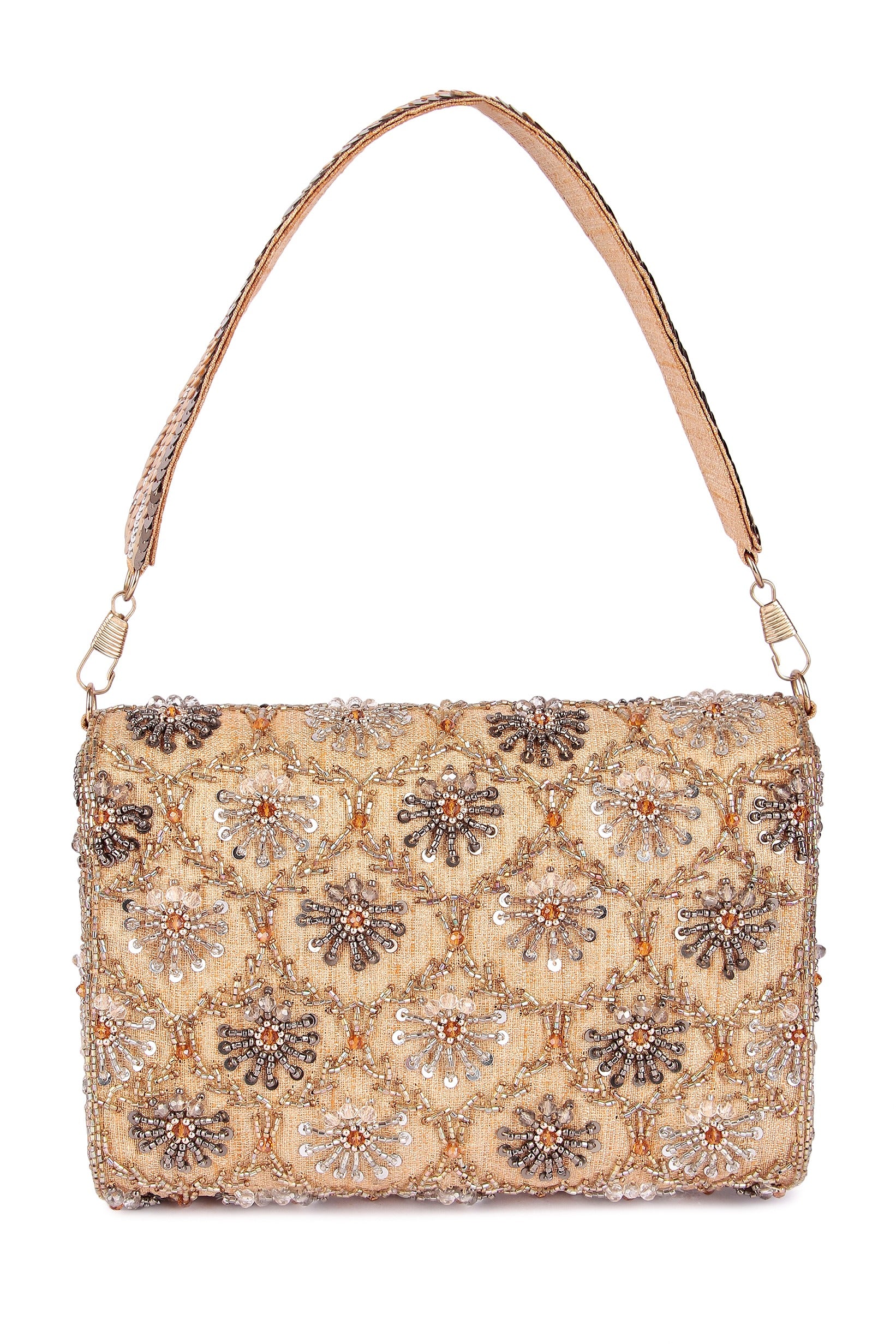 Gold Silver Aayena Clutch