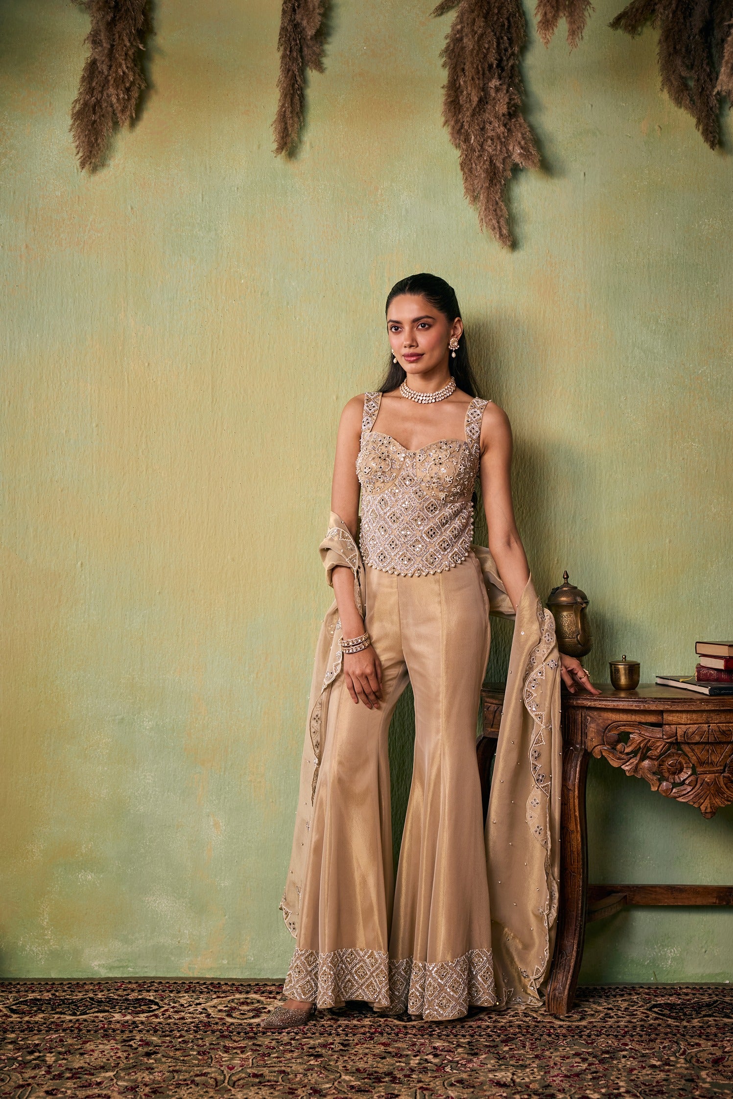 SHILOH CHOLI & FLARED PANTS & DUPATTA