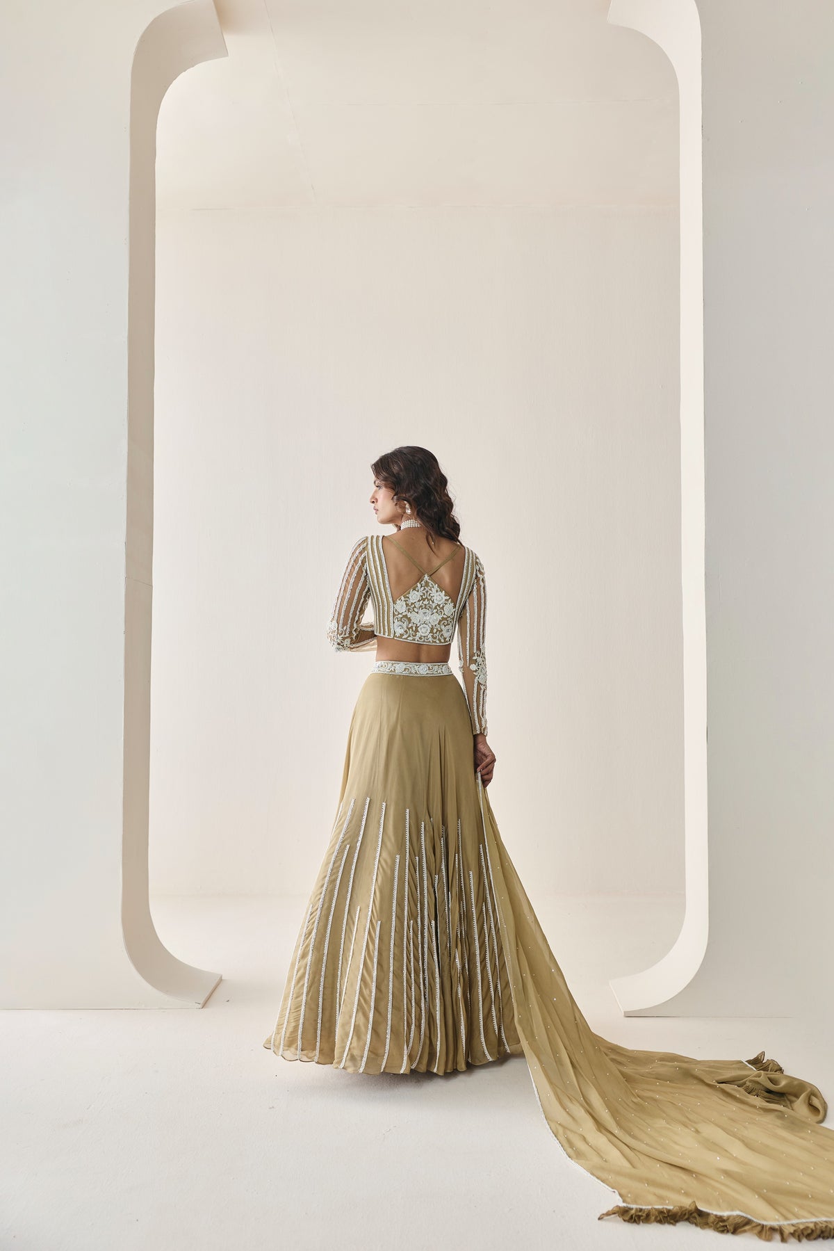 SAGE LEHENGA SET