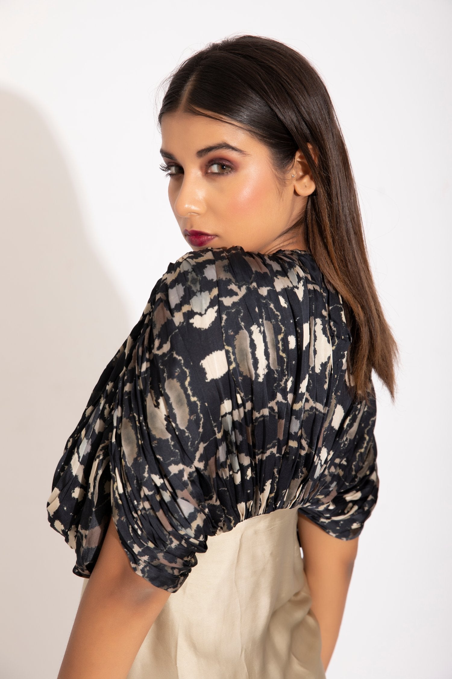 Hand Draped Khaftan Gown