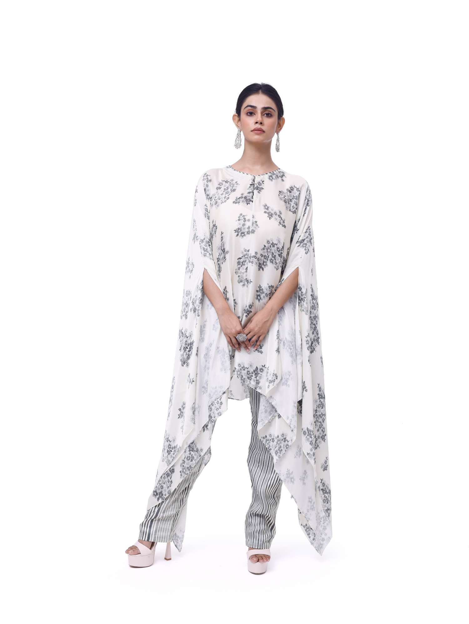 Floral Silk Suit set