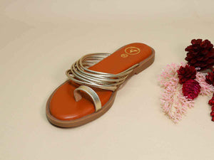 Gold String Flats