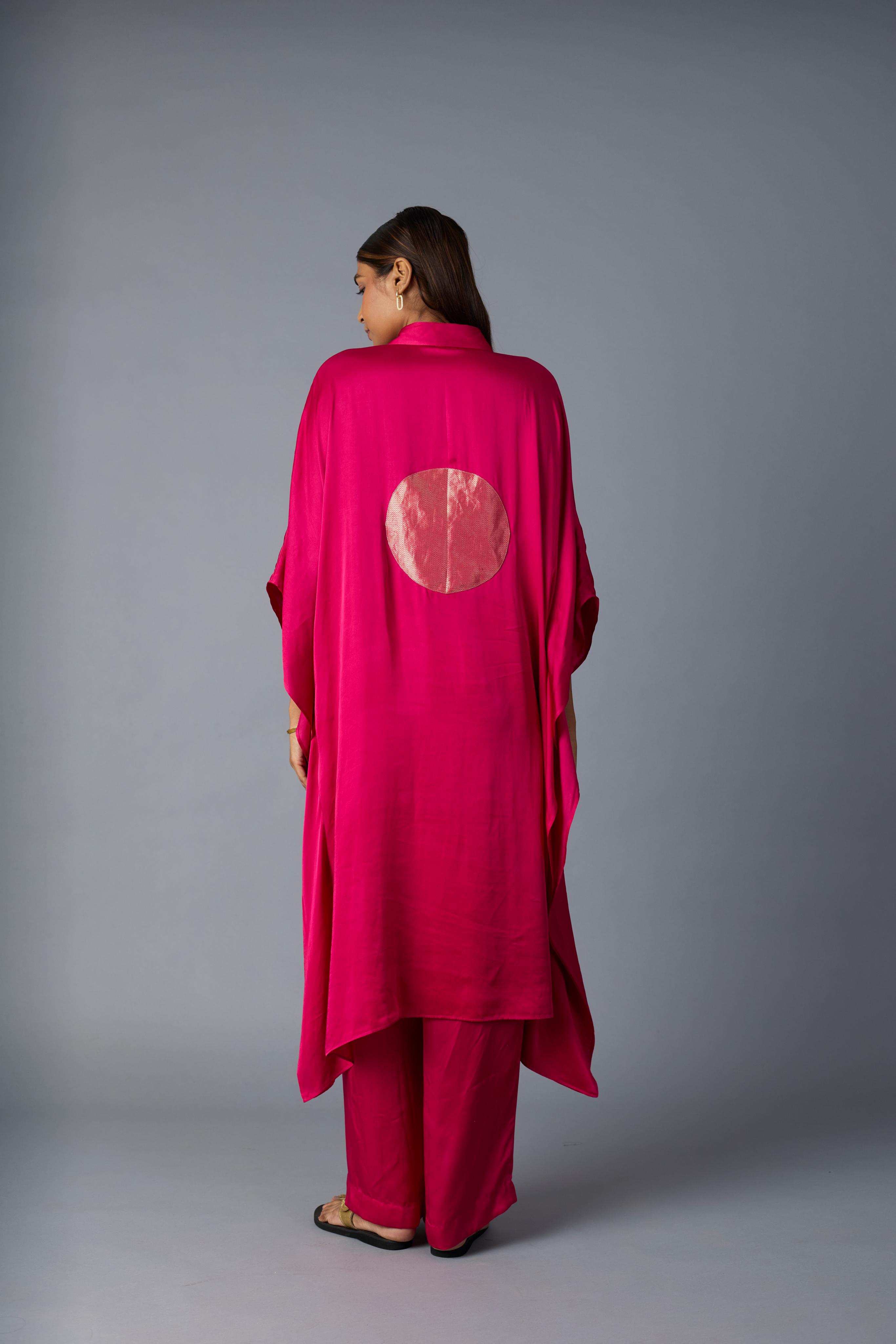 CHANDNI KAFTAN SET-PINK