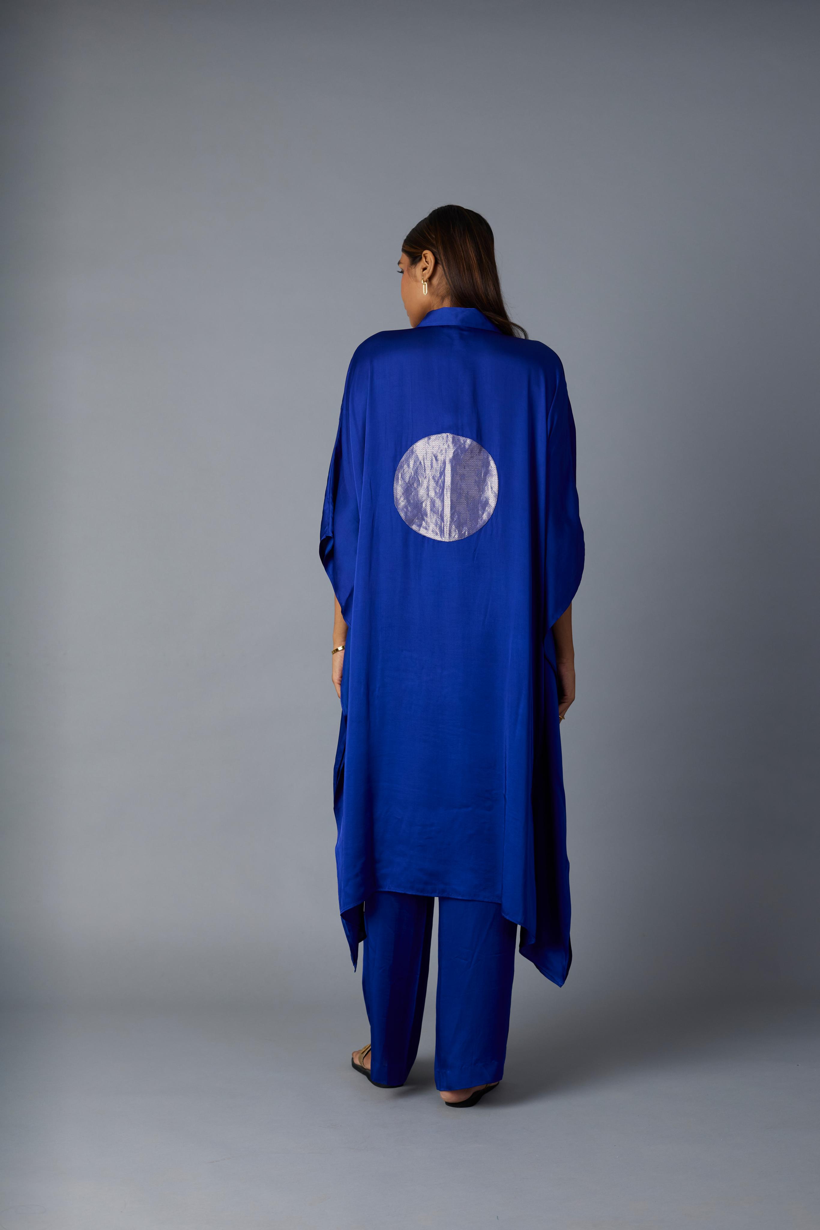CHANDNI KAFTAN SET-Royal Blue