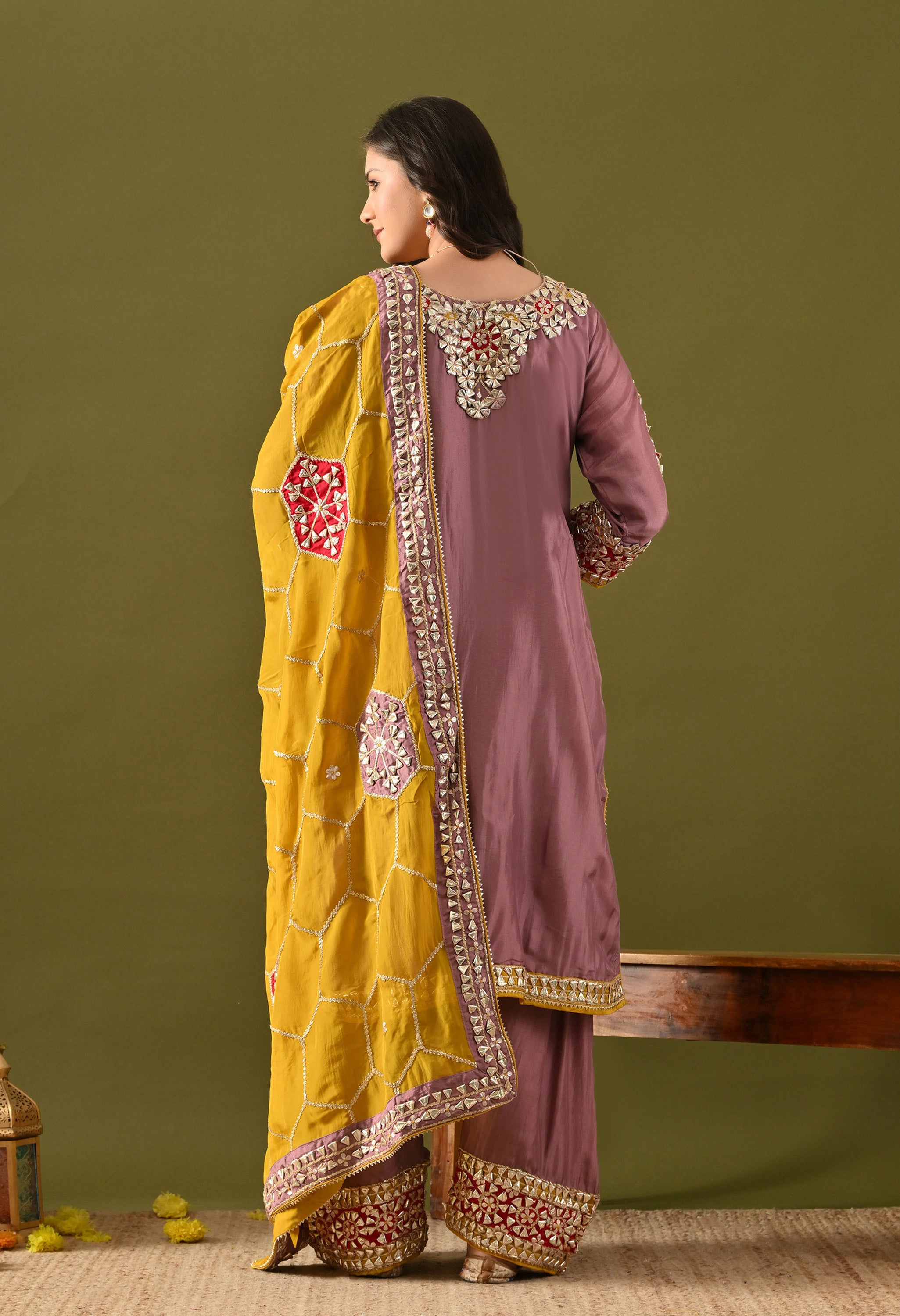 Purple Kurta Set