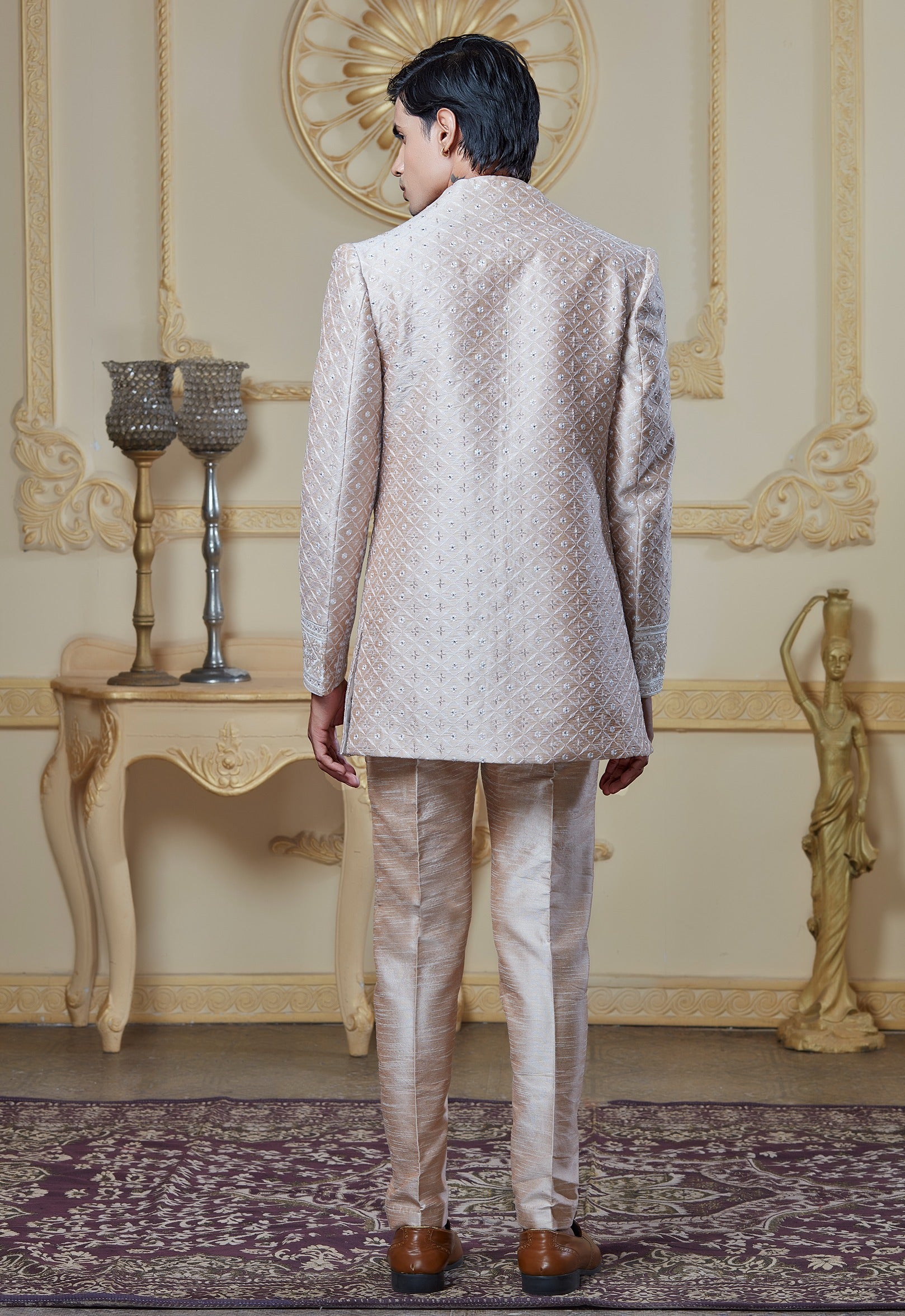 Rose Gold Indowestern Set