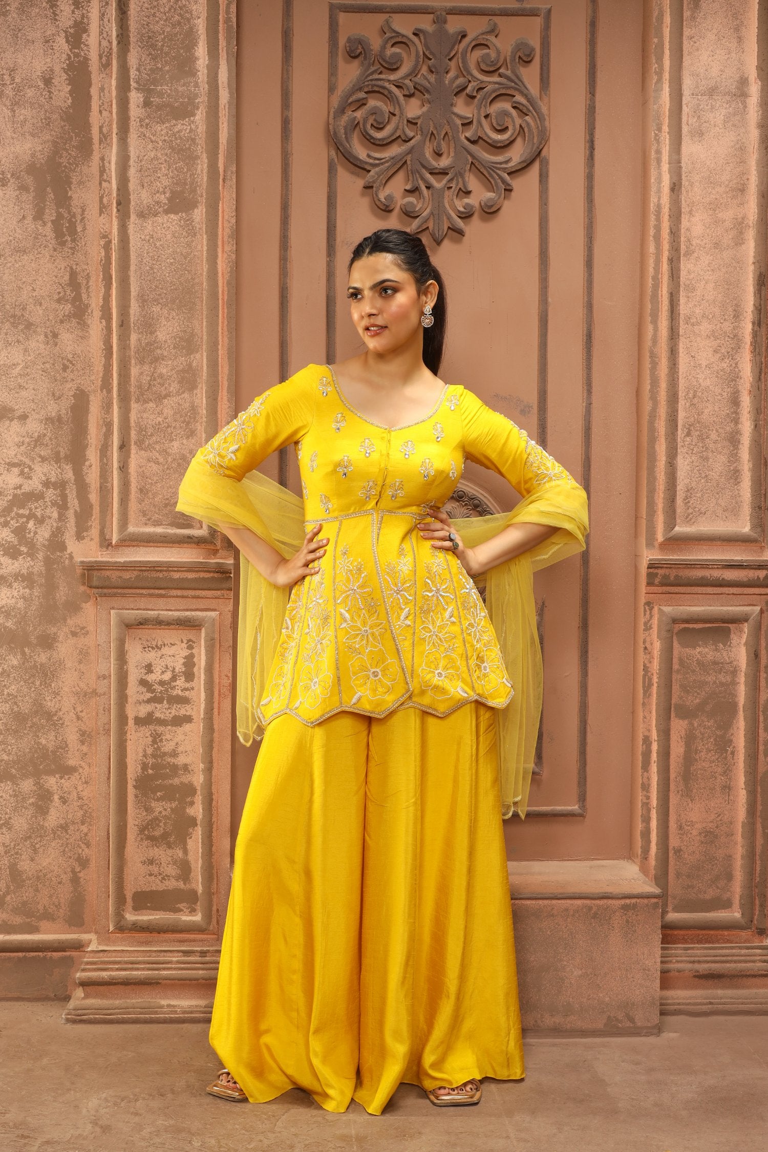Sharara With Kurta And Dupatta
