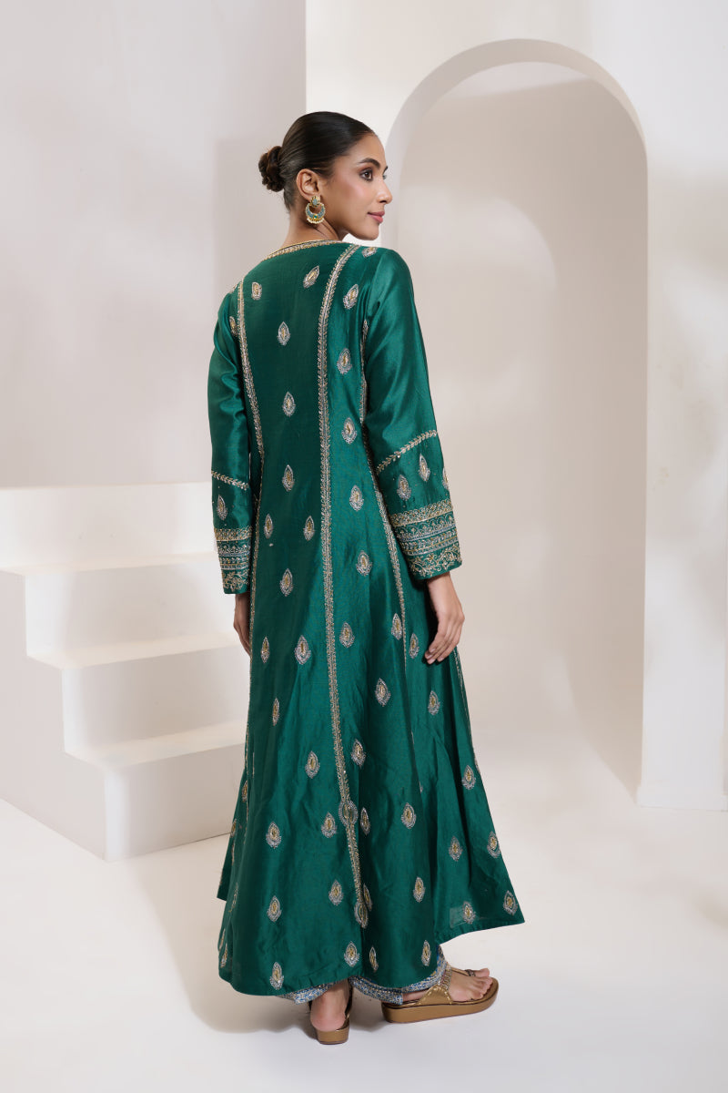 Afsana Anarkali Set – Green