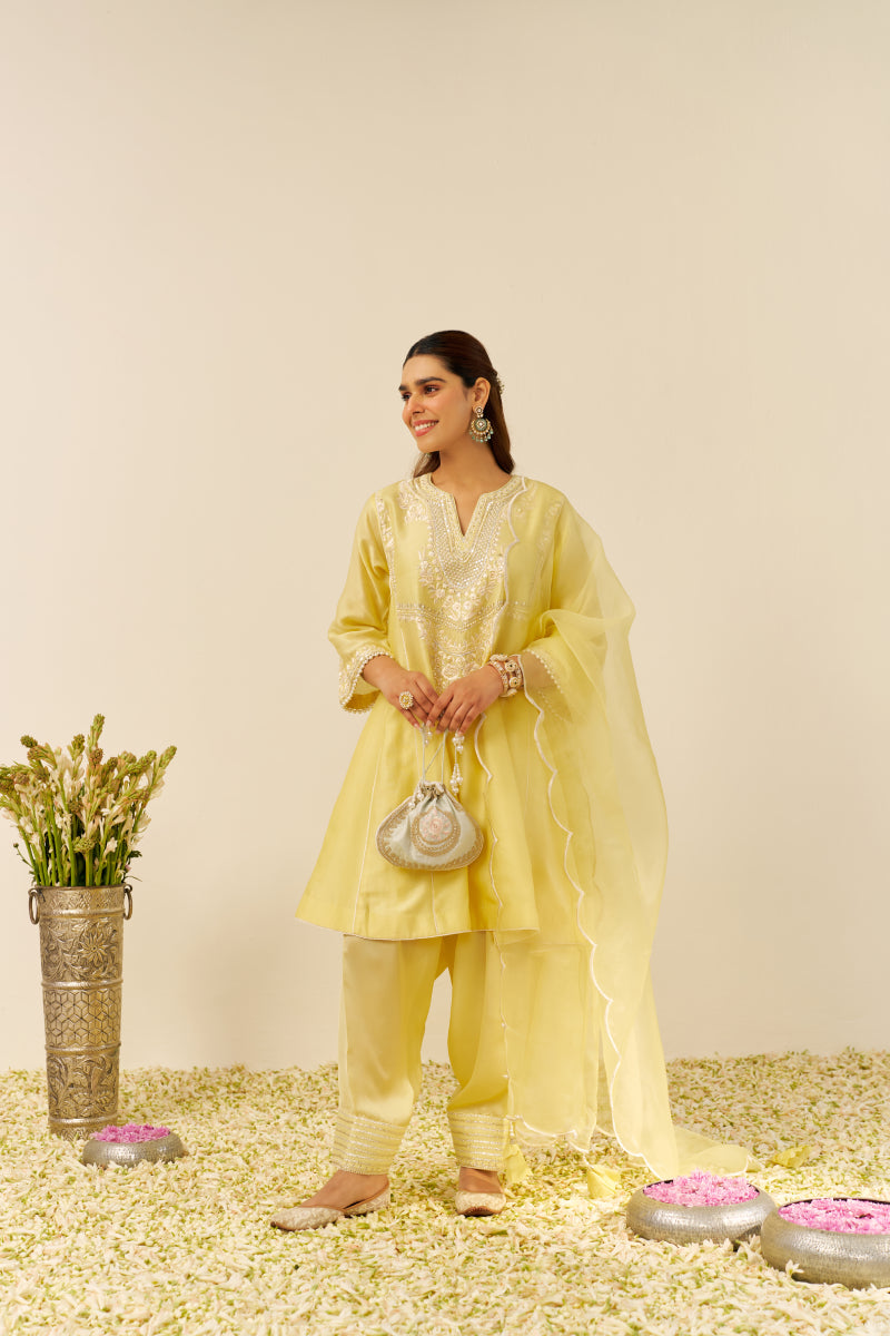 Aiza - Short Chauga With Salwar And Dupatta