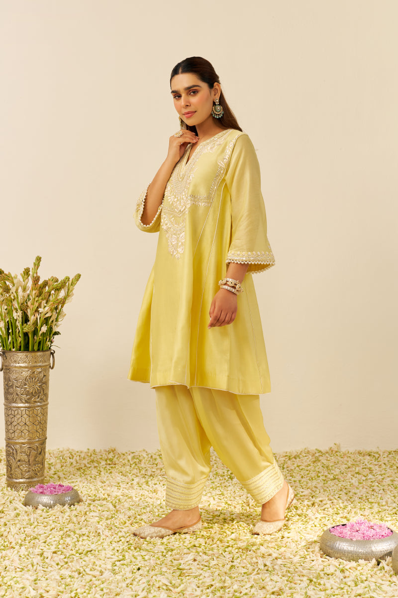 Aiza - Short Chauga With Salwar And Dupatta