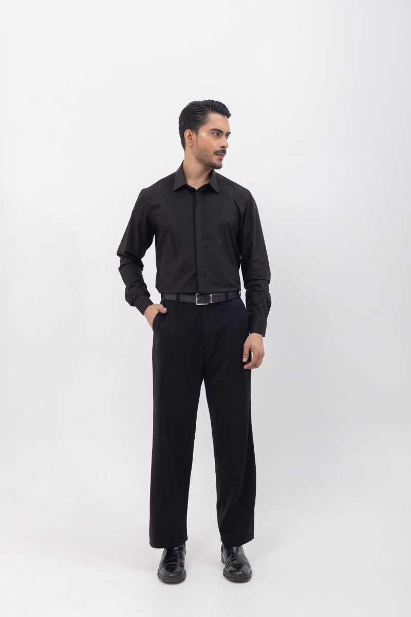 Pintuck - Hand Embroidered Designer Shirt