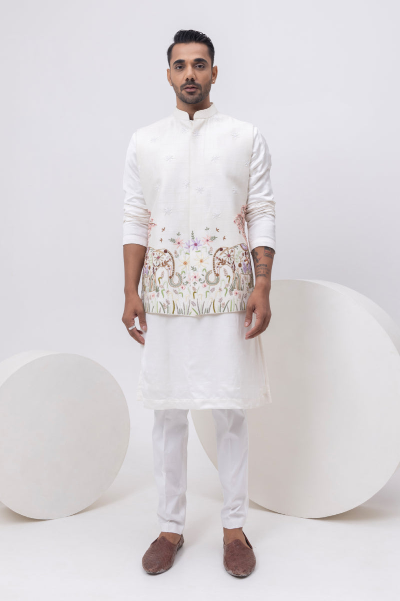 ELEPHANT DESIGNER NEHRU JACKET WITH KURTA AND PANT SET
