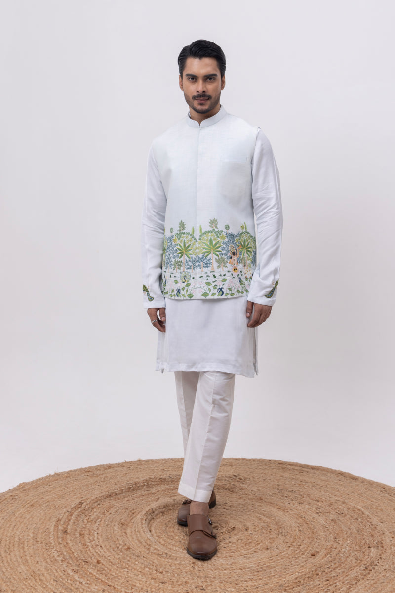 SHREENATH DESIGNER NEHRU JACKET WITH KURTA & PANT SET