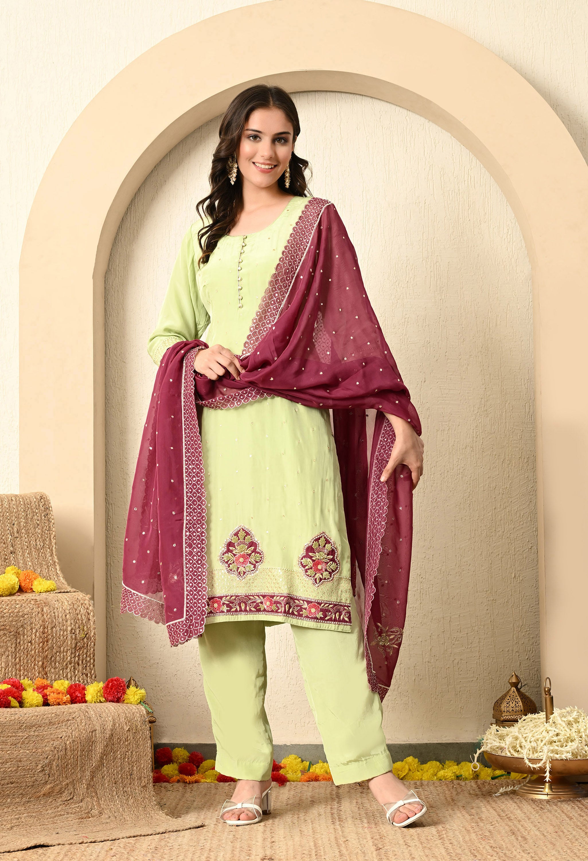 Light Green Kurta Set