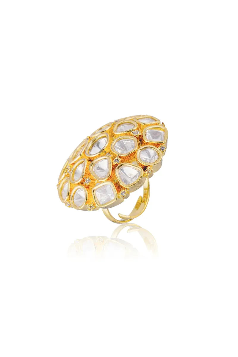 Kundan Cocktail Ring