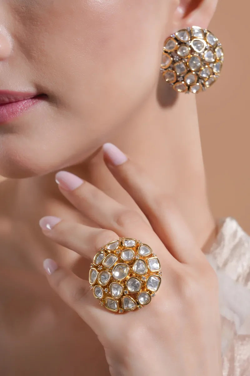 Kundan Cocktail Ring