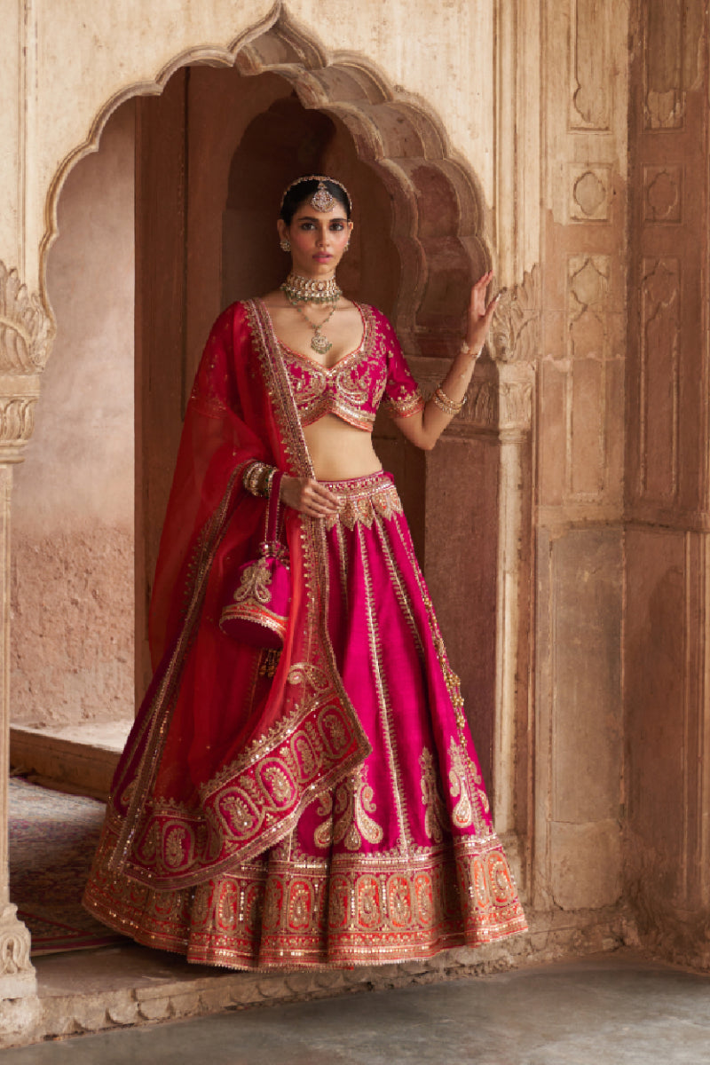 AMARA - HOTPINK LEHENGA
