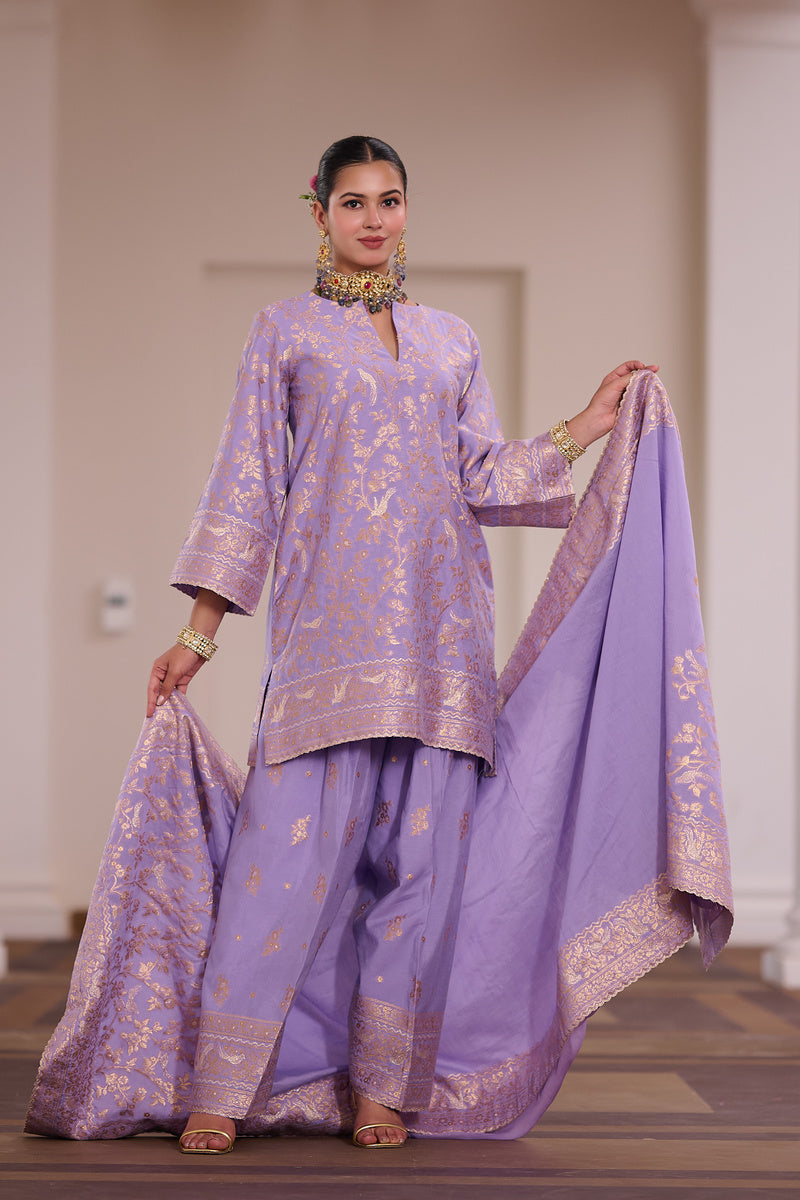 SAFAA ANJEER PAK KURTA SET