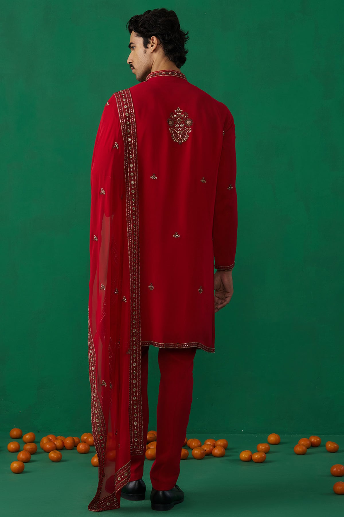 ARABIC RED KURTA SET
