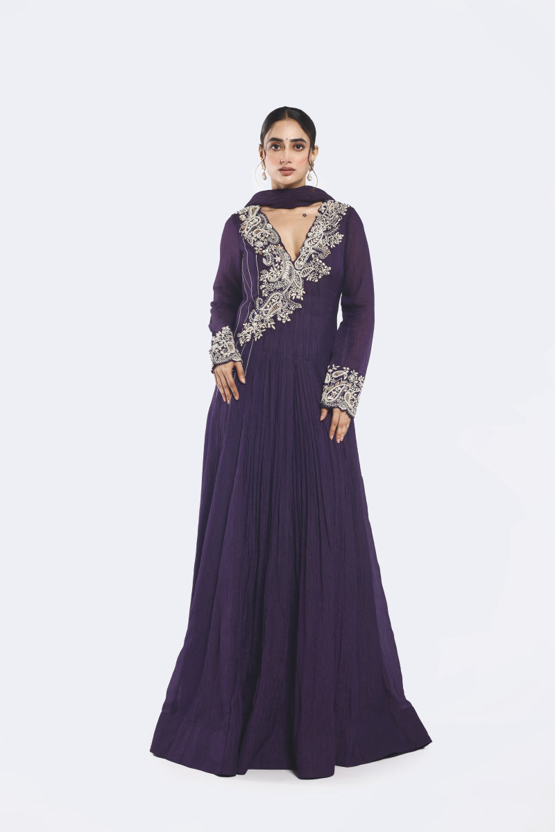 Embroidered Anarkali Suit set