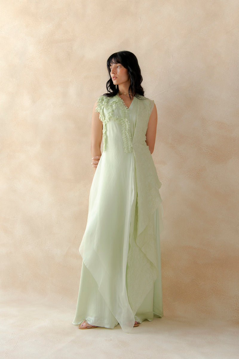 Hydrangea Crush Overlay With Jumpsuit