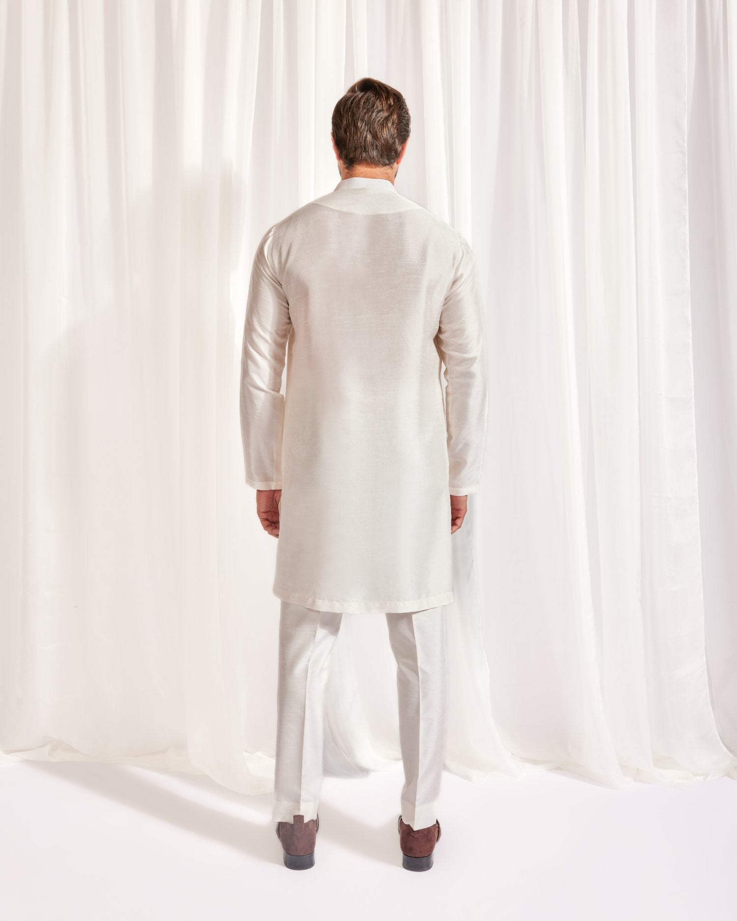 Achkan With Under Kurta And Slim Pants