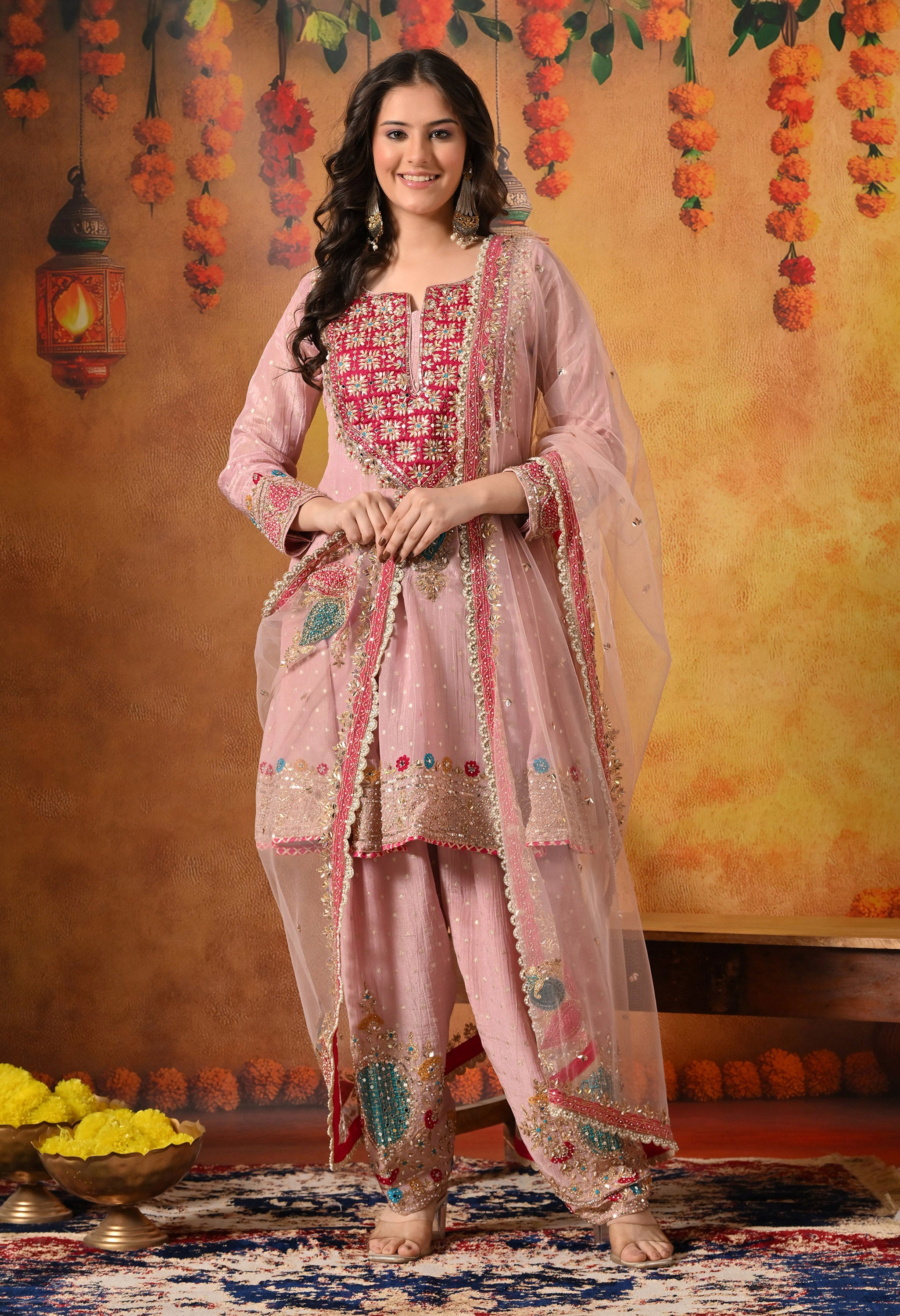 Pink Kurta Set