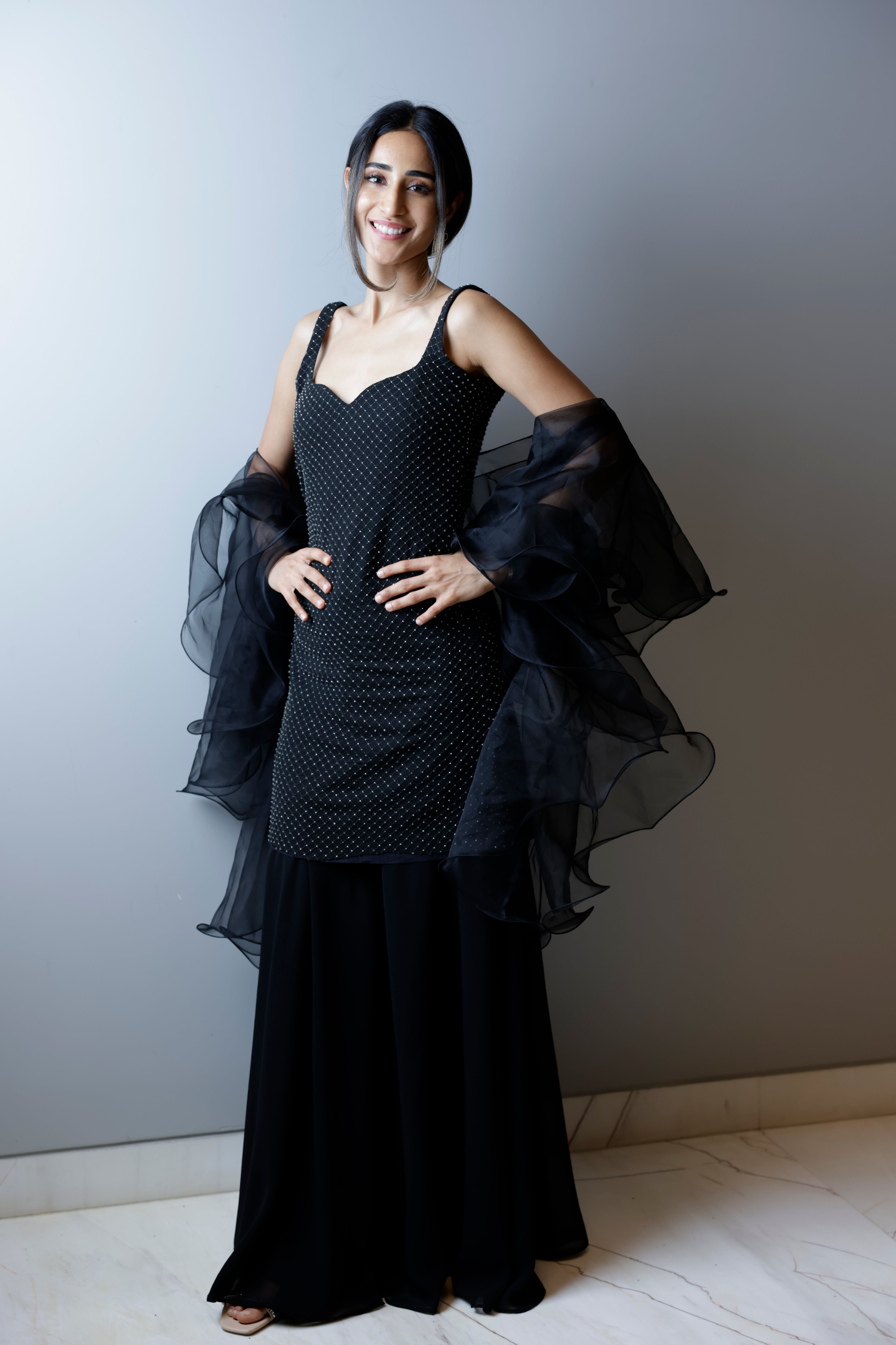Raahat Black Sharara Set