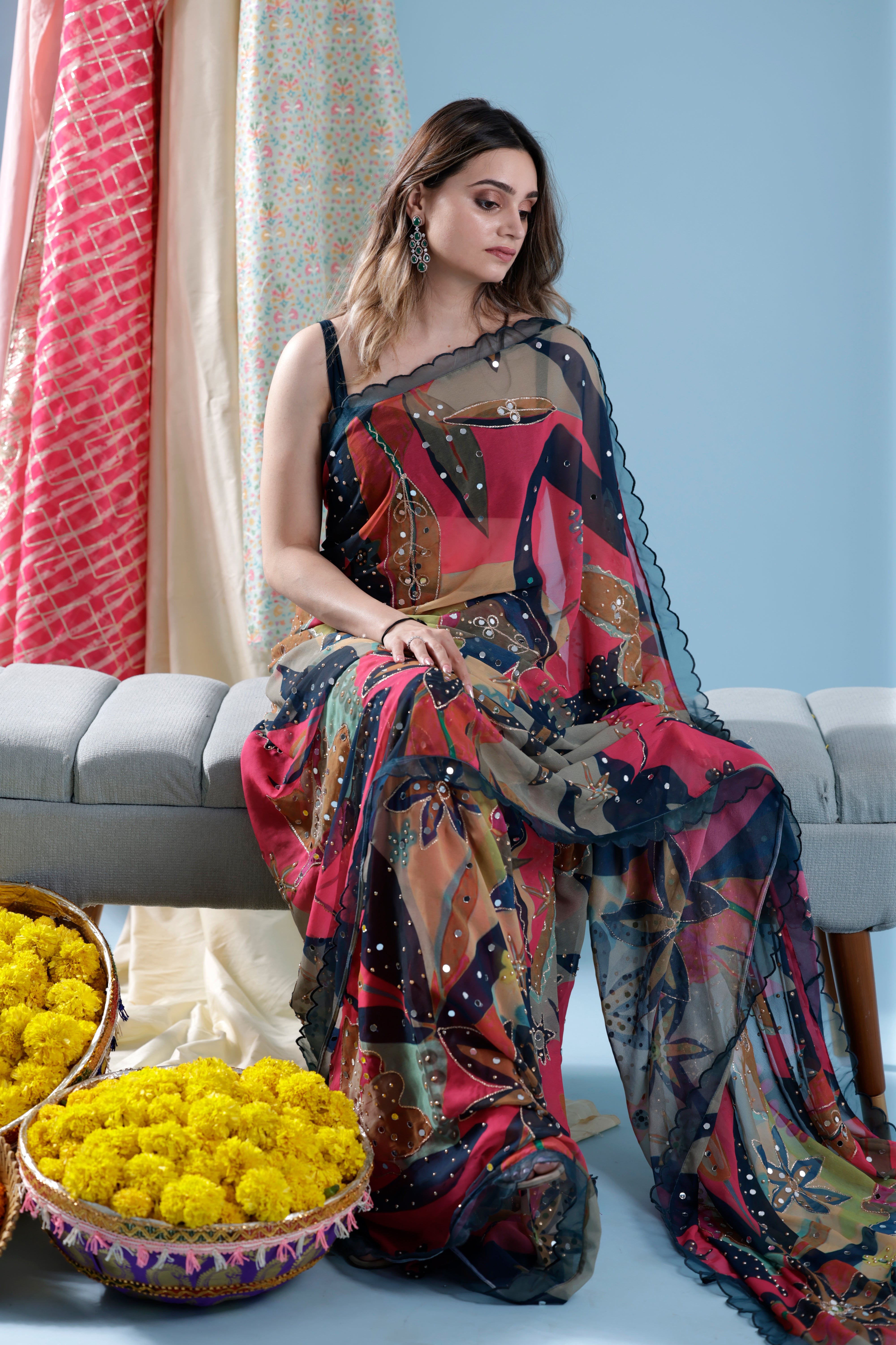 Dilruba Pre-Pleated Saree