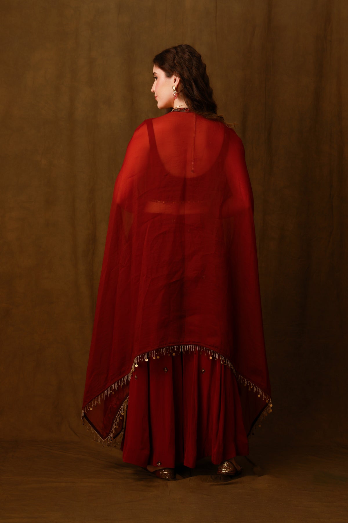 Sharara Cape Set