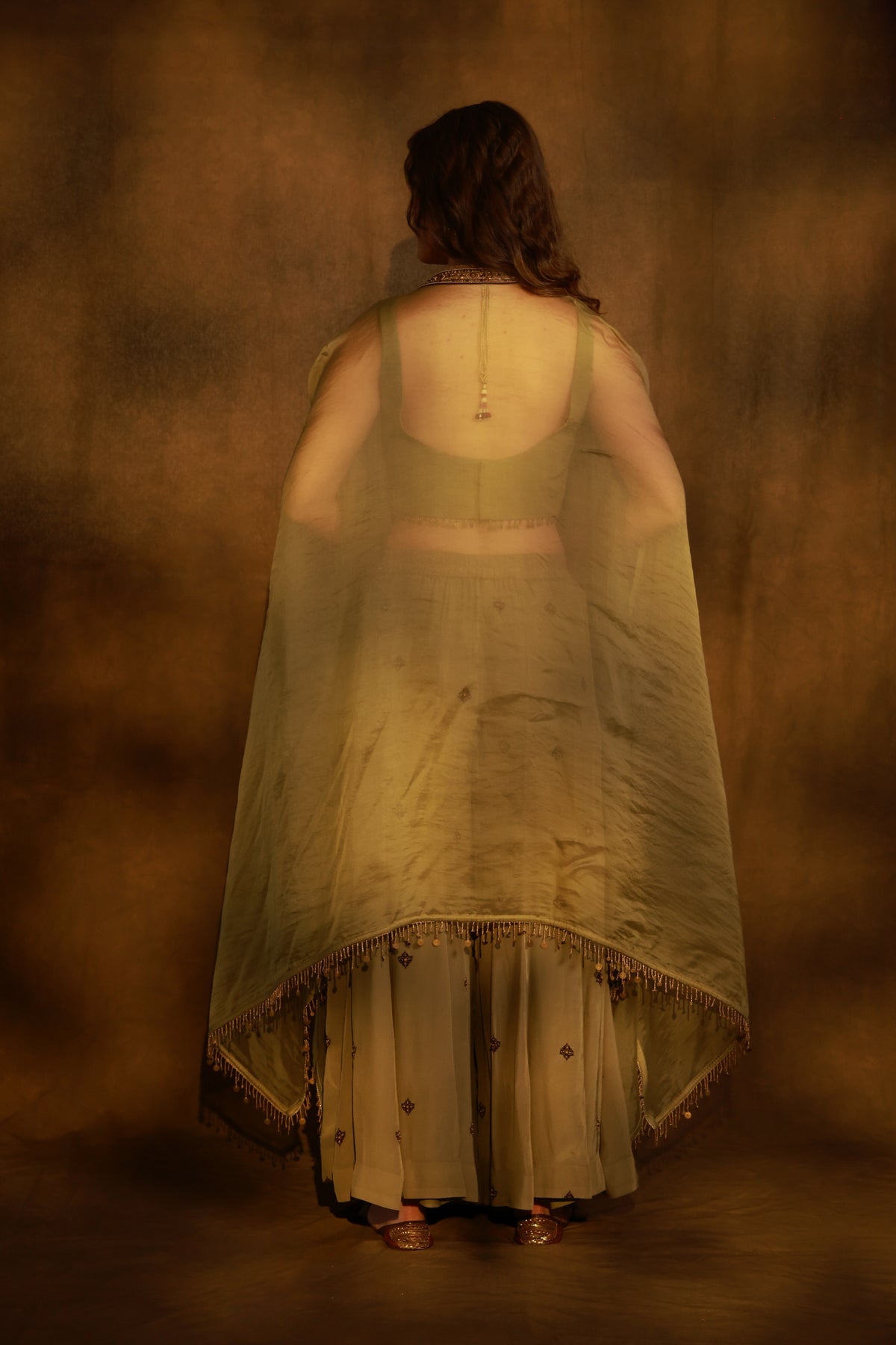Sharara Cape Set