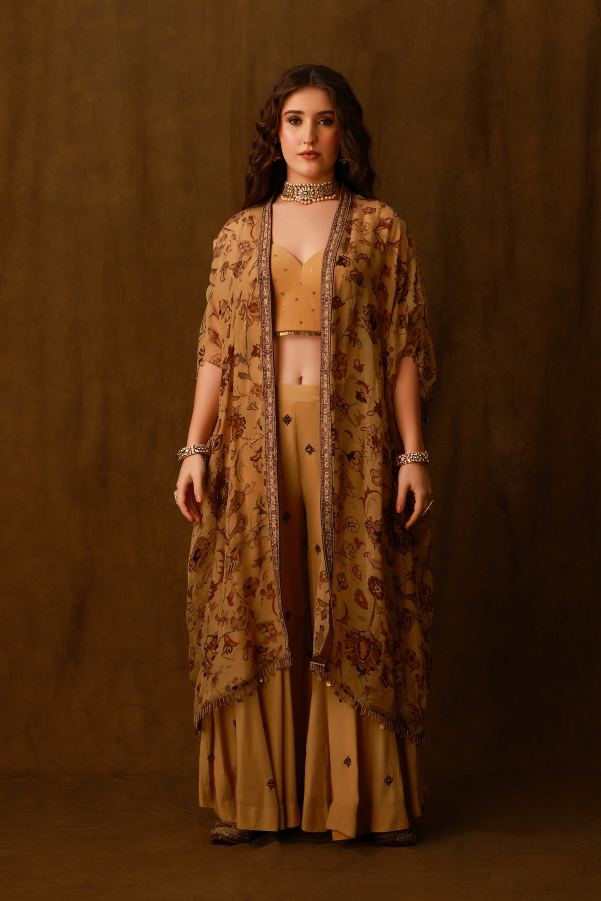 Sharara Cape Set