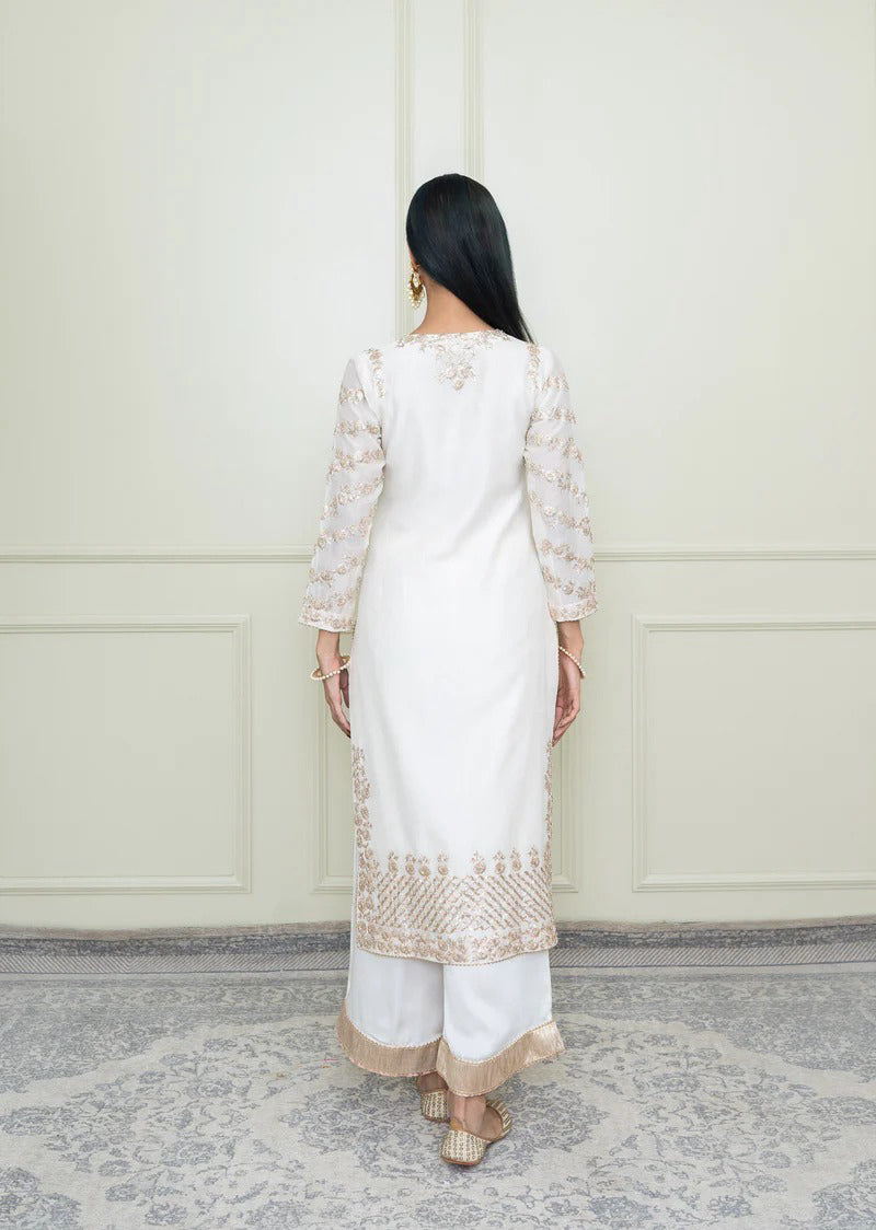 Aarvi-Long kurta with palazzo and dupatta