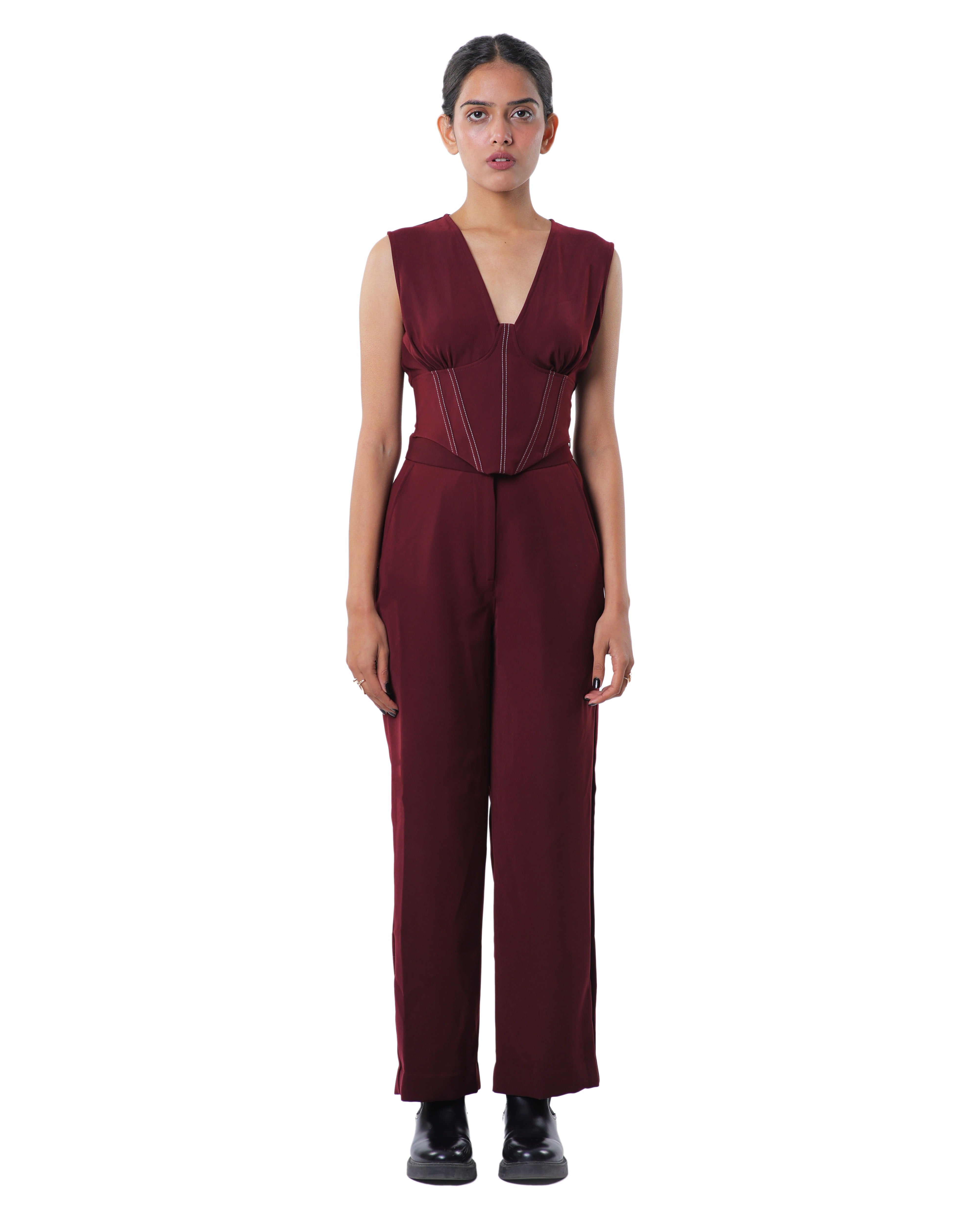 AFFAIR CORSET WITH HIGH WAISTED PANTS