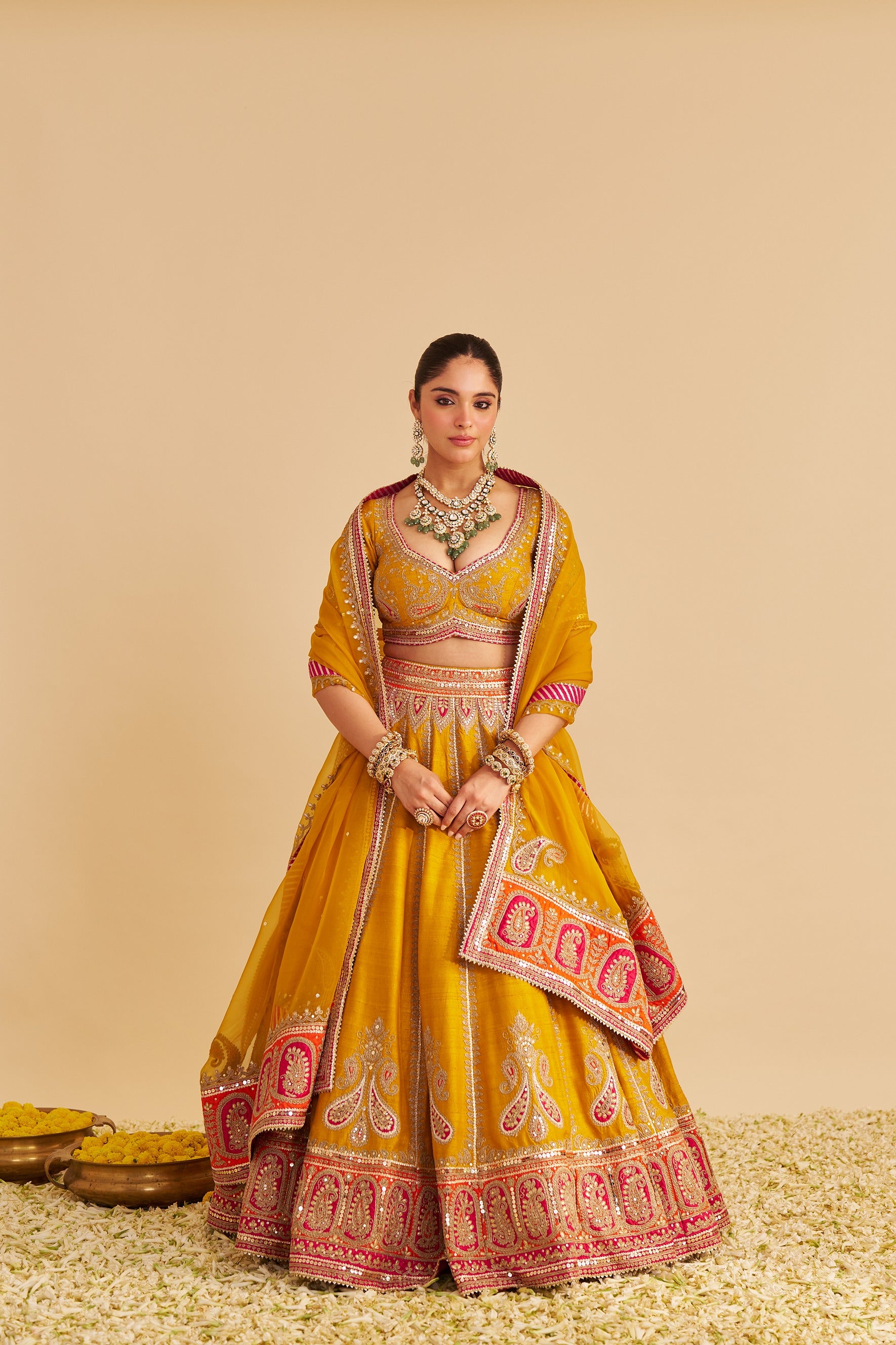 Amara Dabka Zardozi Bridal Lehenga Set