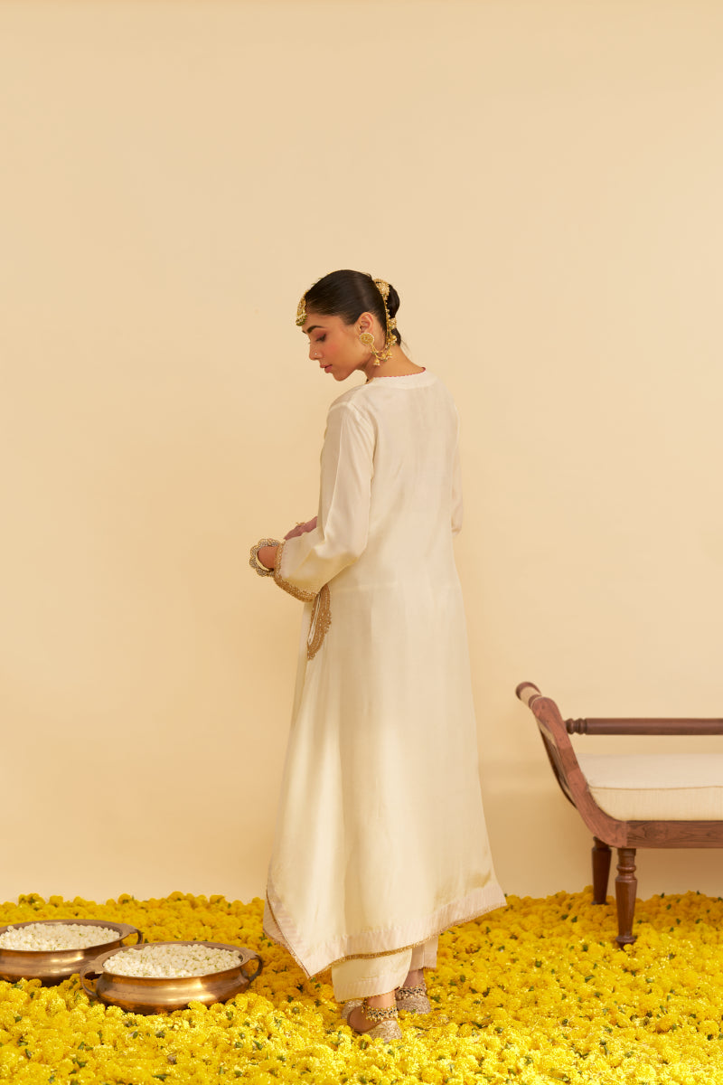 Amaya-Long Kaftan With Salwar And Dupatta