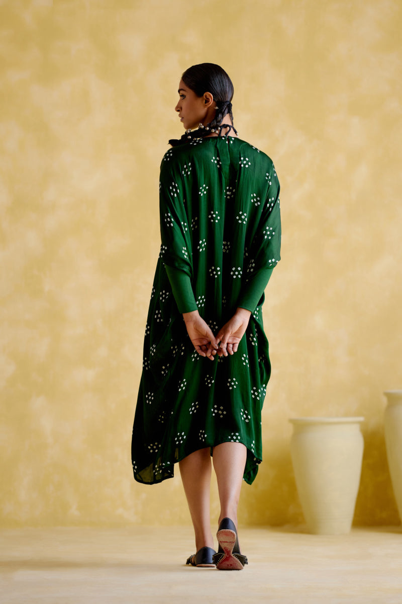 Annapoorna- Green Bandhini Kaftan