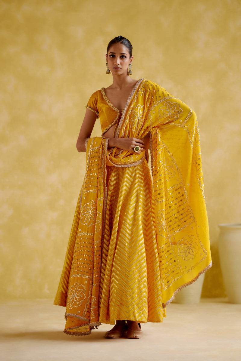 Anvi Yellow Lehnga