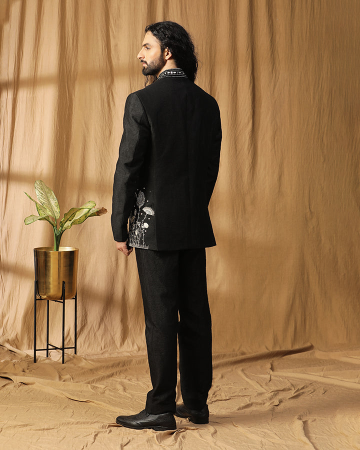 Black Baagh Embroidered Bandhgala