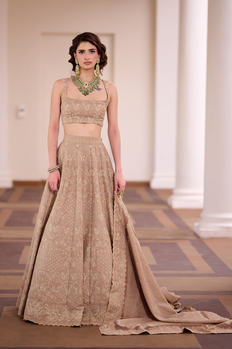 SAFAA BADAM KATLI LEHENGA