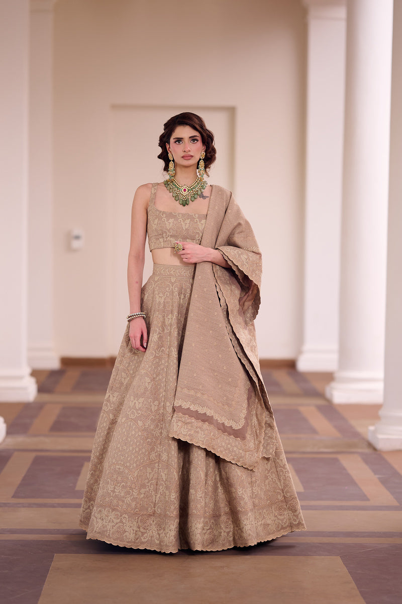 SAFAA BADAM KATLI LEHENGA