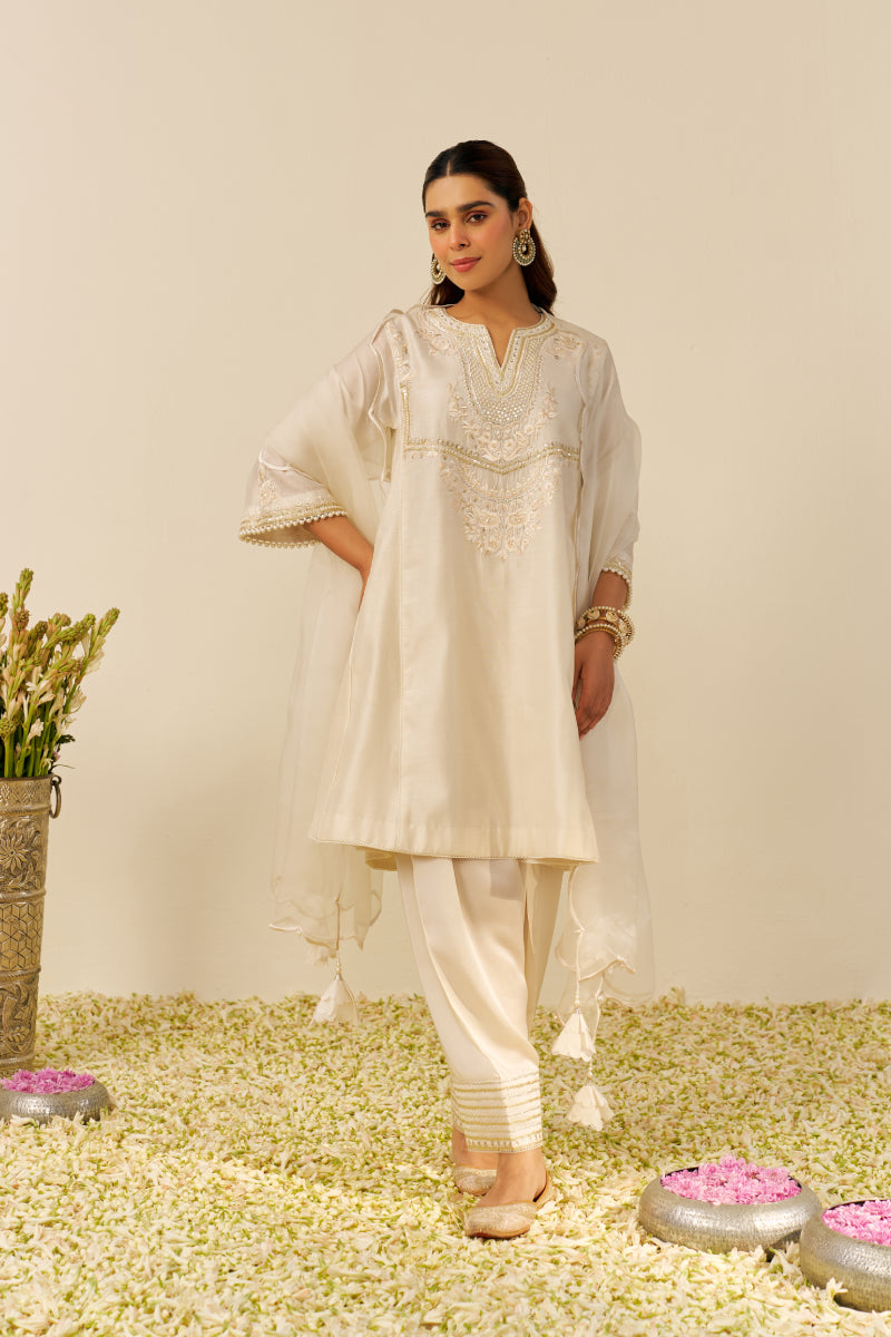 Aiza - Short Chauga With Salwar And Dupatta