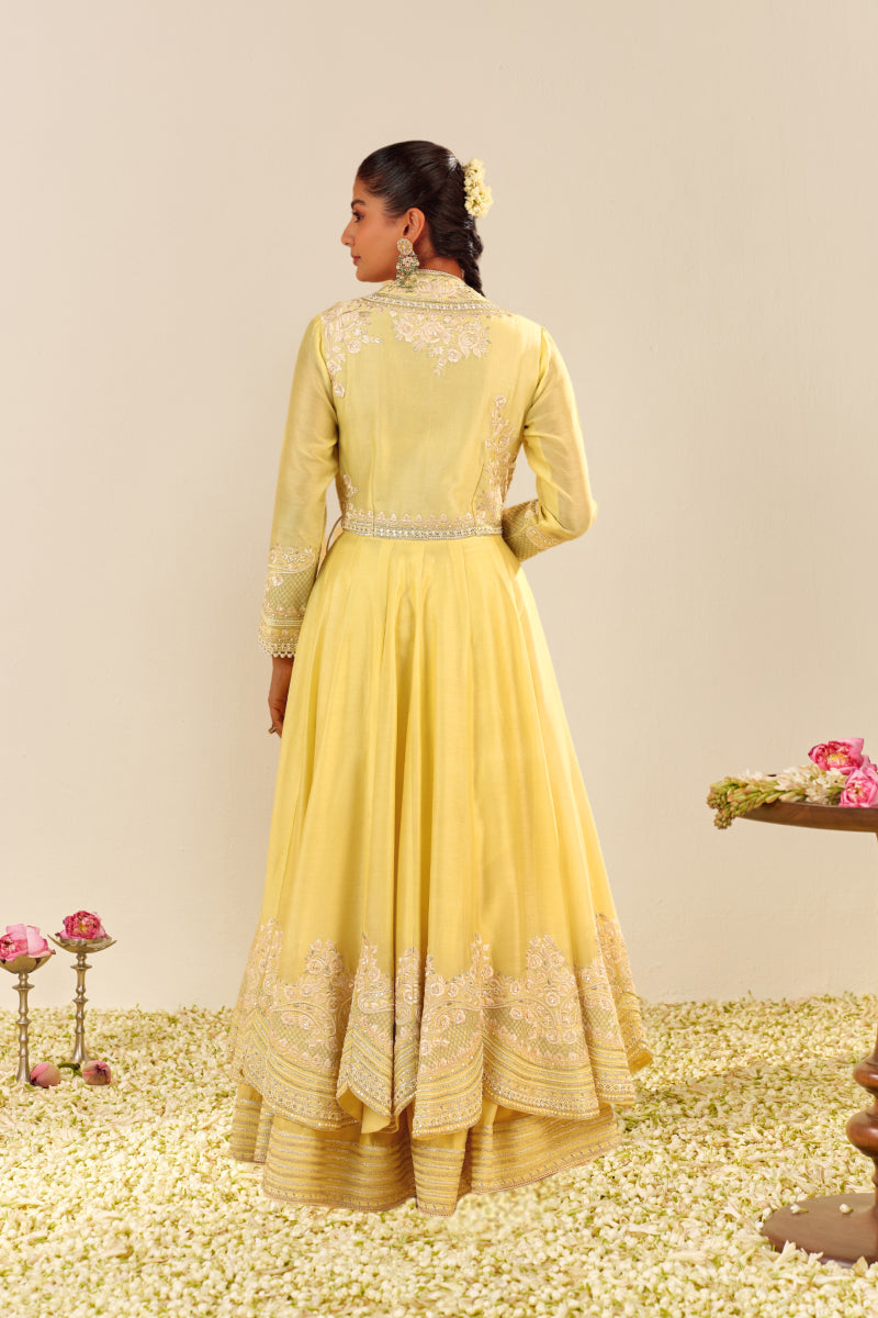 Ameena - Long Anarkali With Skirt And Dupatta