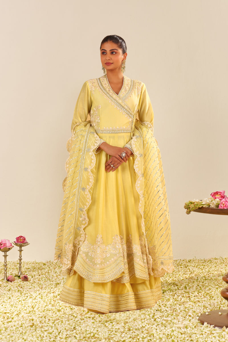 Ameena - Long Anarkali With Skirt And Dupatta