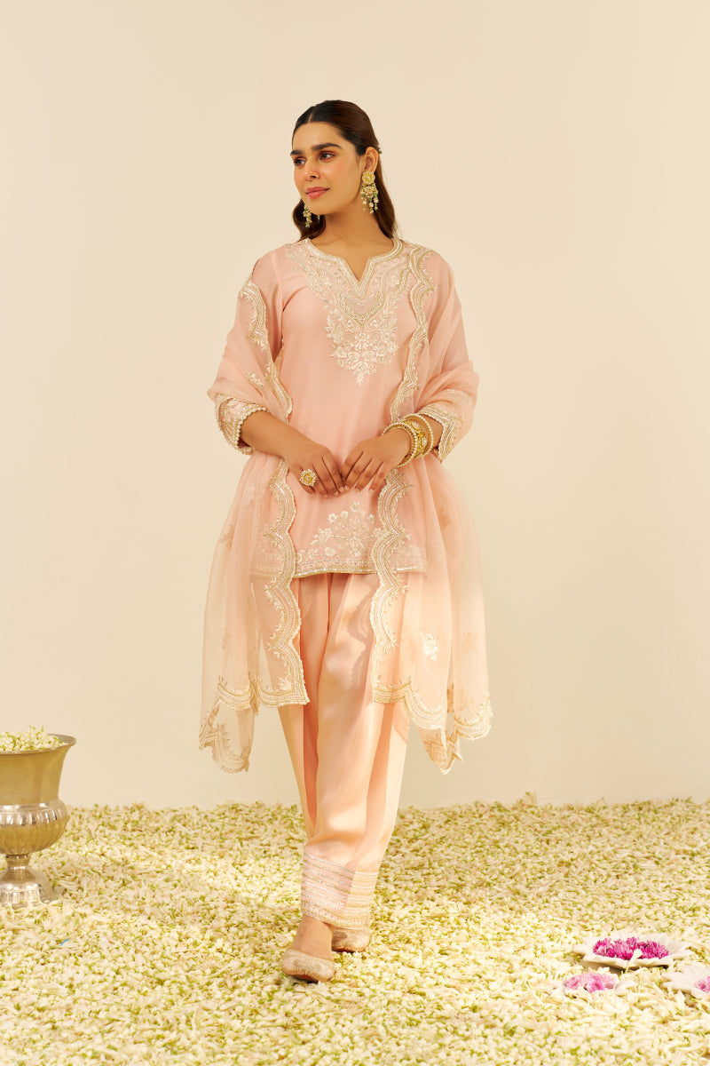 Haniya - Short Kurta With Salwar And Dupatta
