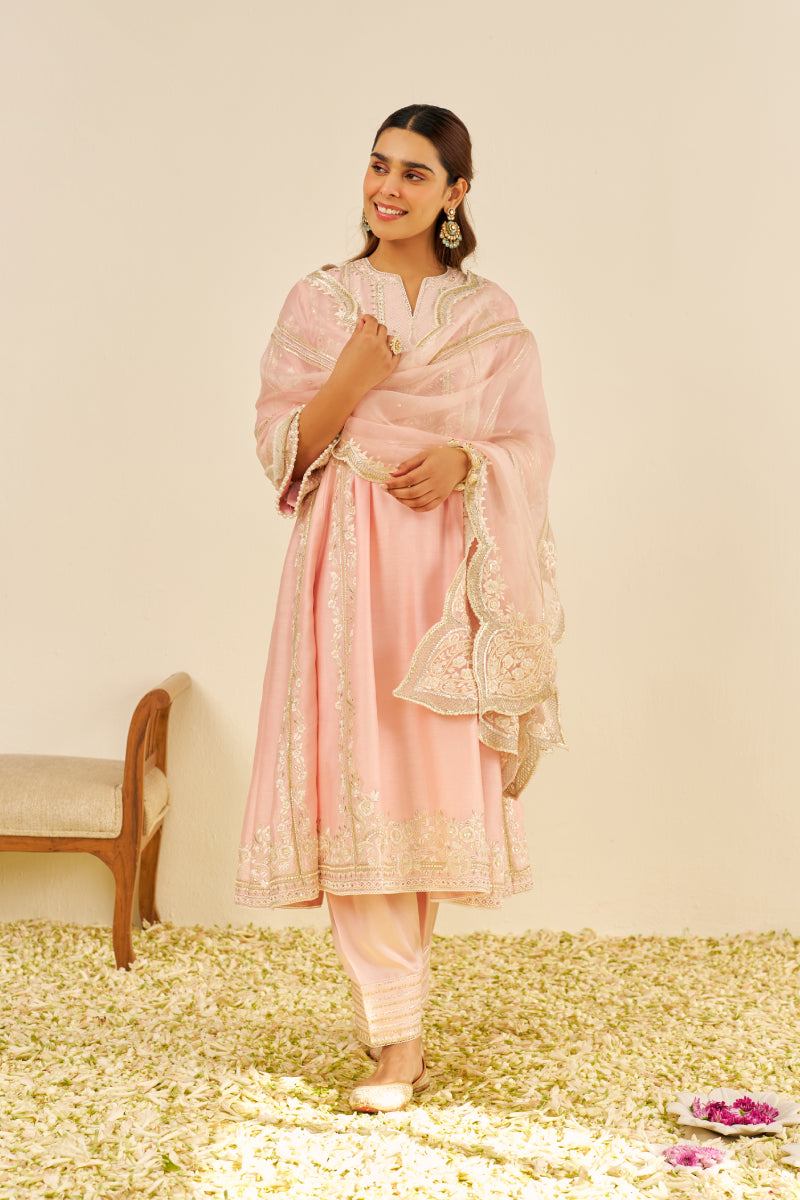 Maziya - Long Chauga With Salwar And Dupatta